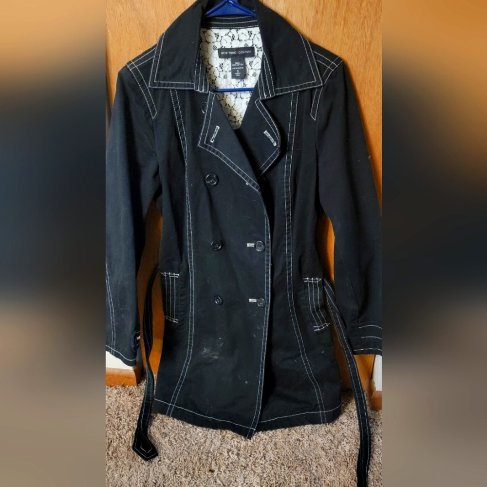 Black peacoat